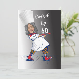 Chef 🎉 Funny Cook 60th birthday Funny Invitation