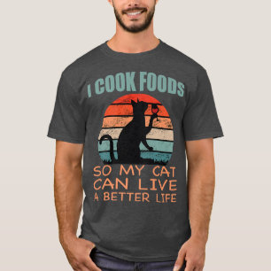 Chef Funny Cooking for Chefs and Cat lovers T-Shirt