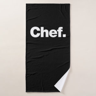 Chef Funny Quotes About Cooking Gift Bath Towel