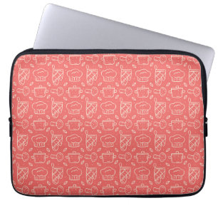 Chef Gift I Love My Food And Wine Laptop Sleeve