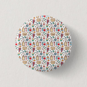 Chef Gift Just Good Food From Fresh Ingredients 3 Cm Round Badge