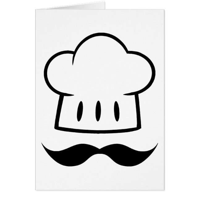 Chef Gift Moustache for Dad Cook Man Fun Moustache (Front)