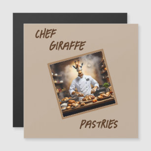 Chef Giraffe Bakes Pastries,