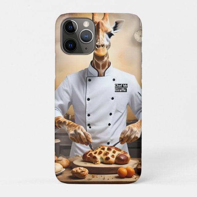 Chef Giraffe Bakes Pastries, Case-Mate iPhone Case (Back)