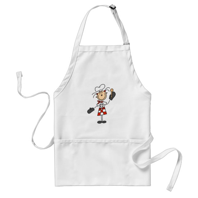 Chef Girl with Wooden Spoon Apron (Front)