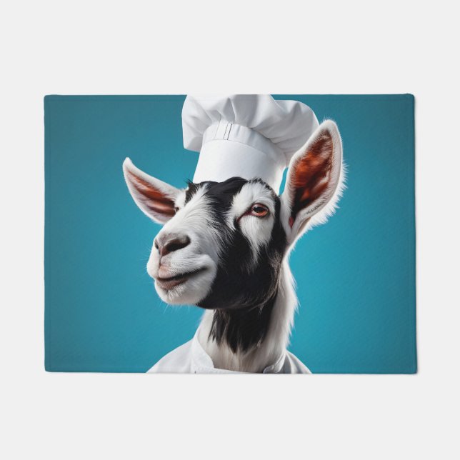 Chef Goat Doormat (Front)