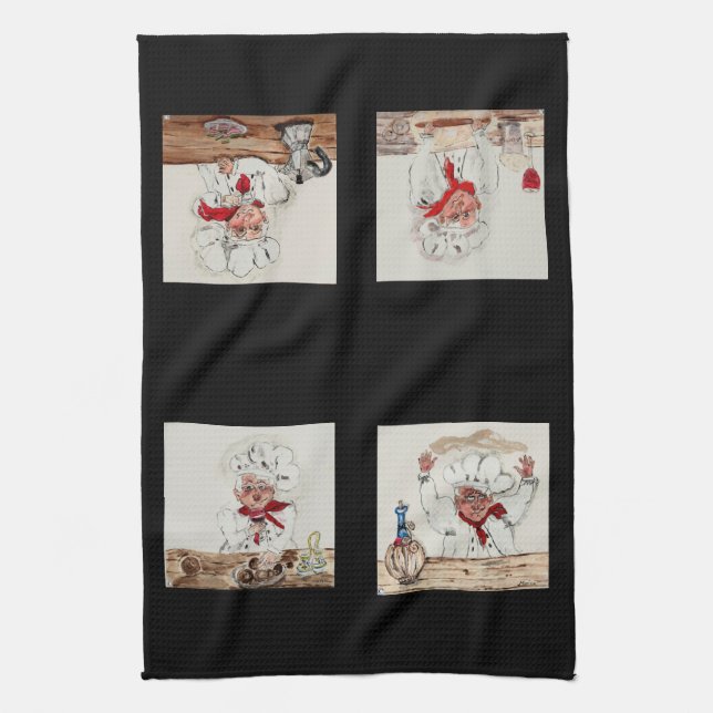 Chef Guiseppe Tea Towel (Vertical)