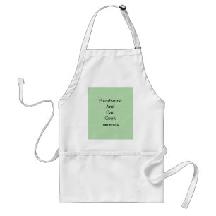 Chef handsome and can cook simple modern cooking  standard apron