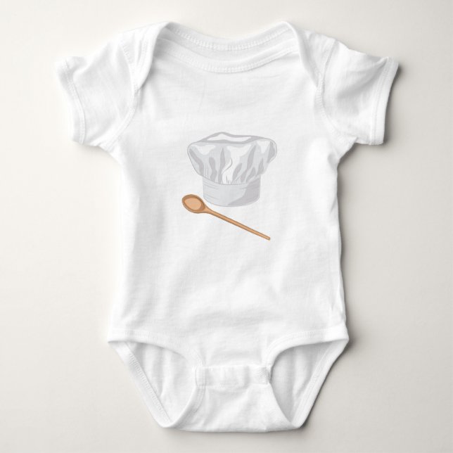 Chef Hat Baby Bodysuit (Front)