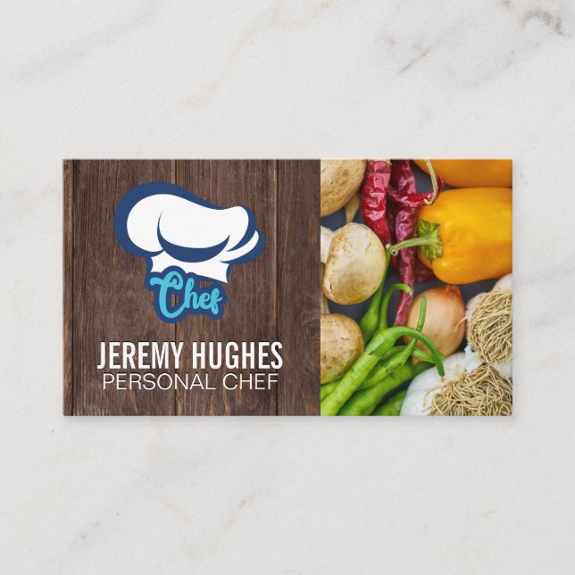 Chef Hat | Fresh Produce Business Card (Front)