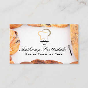 Chef Hat Icon   Pastries Business Card