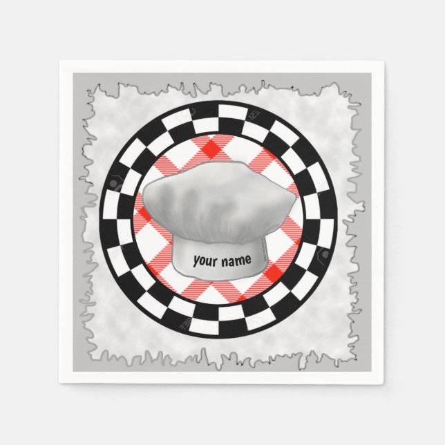 Chef hat napkins (Front)