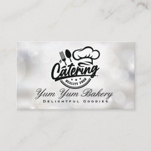 Chef Hat Silverware Restaurant Business Card