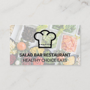 Chef Hat Vegetables Business Card