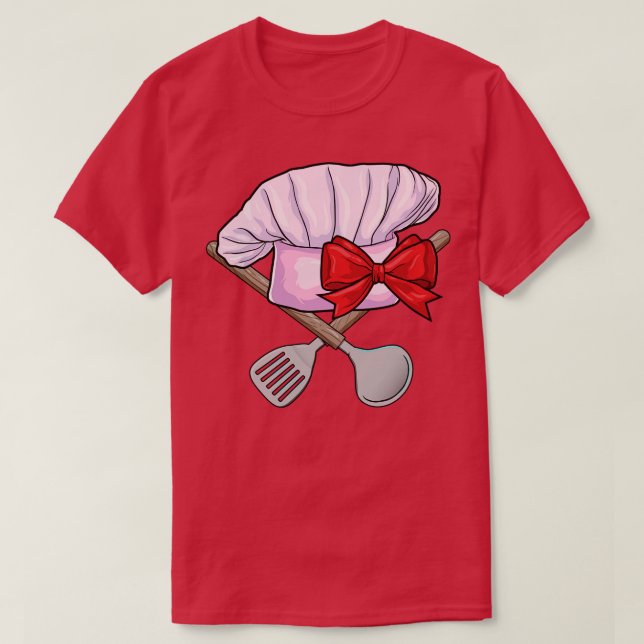 Chef hat with Spoon T-Shirt (Design Front)