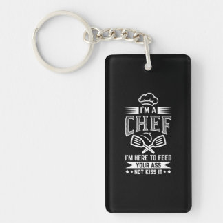 Chef Here Feed Not Kiss Cooking Lover Funny Gift Key Ring