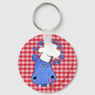 Chef Hippo- Hippolicious Key Ring