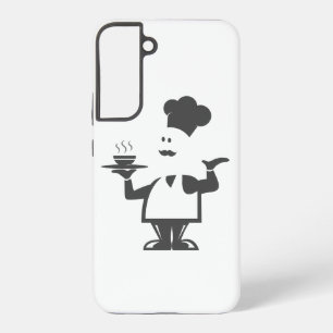 Chef holding a bowl of soup samsung galaxy case