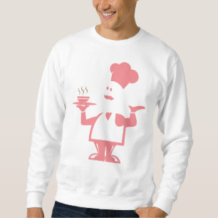 Chef holding a bowl of soup sweatshirt