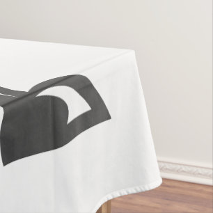 Chef holding a bowl of soup tablecloth