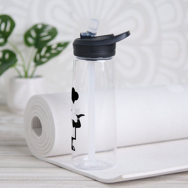 Chef holding a bowl of soup water bottle (Yoga)