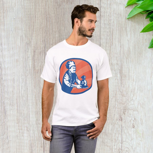 Chef Holding Money Bag Restaurant Finance  T-Shirt (Creator Uploaded)