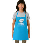 Chef in Training Chef Hat Logo For Kids Light Blue