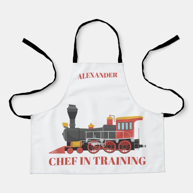 Chef in Training Personalise Kids' Apron (Front)