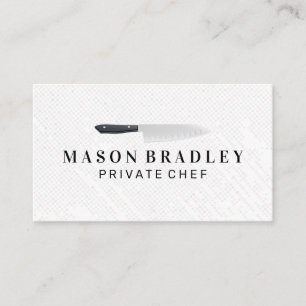 Chef Kitchen Knife Business Card