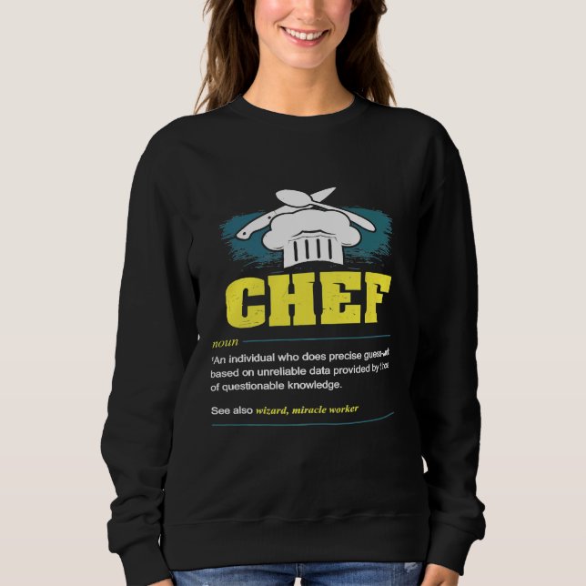 Chef Kitchen Working Clothing  Restaurant Canteen Sweatshirt (Front)