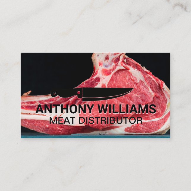 Chef Knife | Steak Business Card (Front)