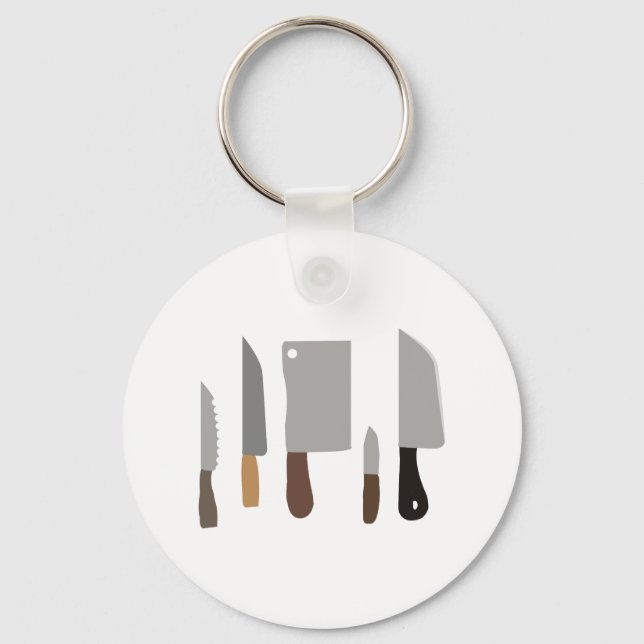 Chef Knives Key Ring (Front)