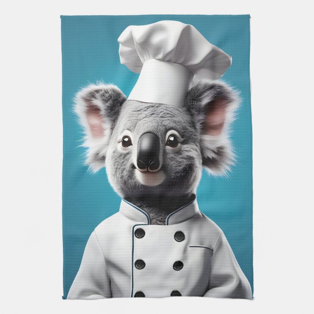 Chef Koala Tea Towel (Vertical)