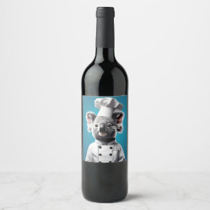 Chef Koala Wine Label