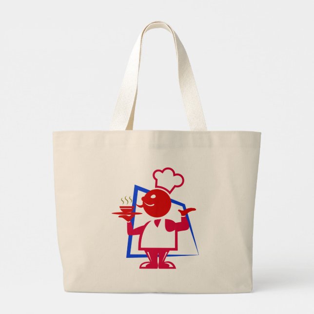 Chef Large Tote Bag (Back)