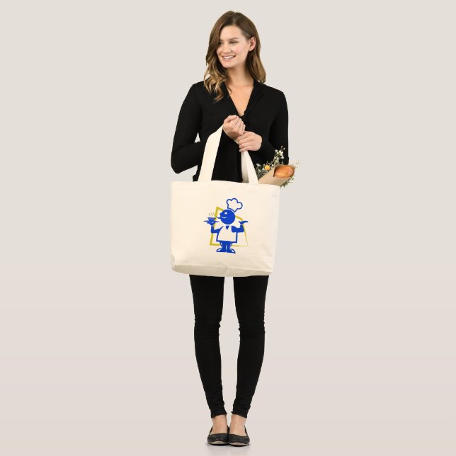 Chef Large Tote Bag (Front (Model))