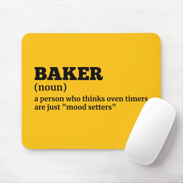 Chef Life - Funny Baker Definition Mouse Pad (With Mouse)