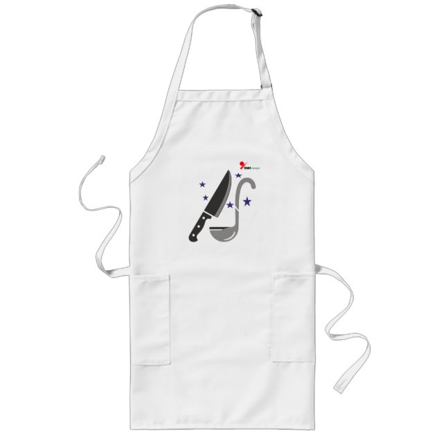 Chef Logo Design Apron | Knife and Ladle Culinary  (Front)