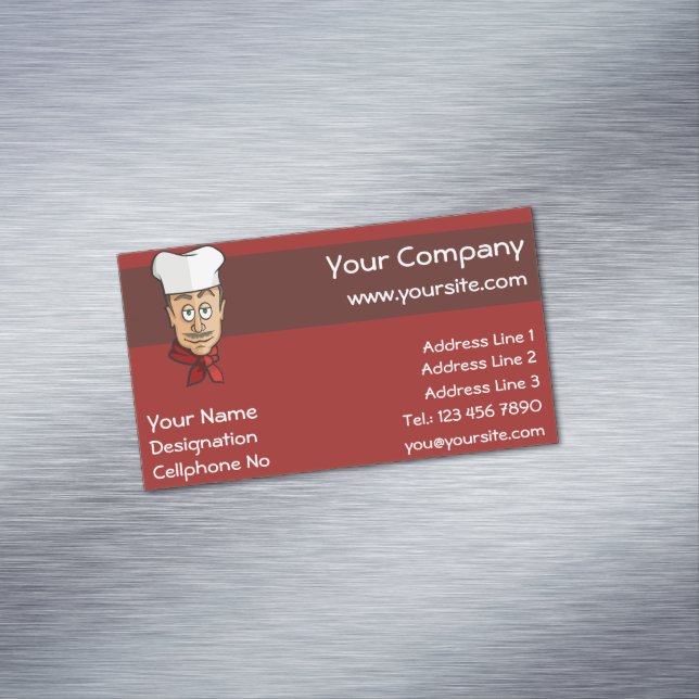Chef Magnetic Business Card (In Situ)