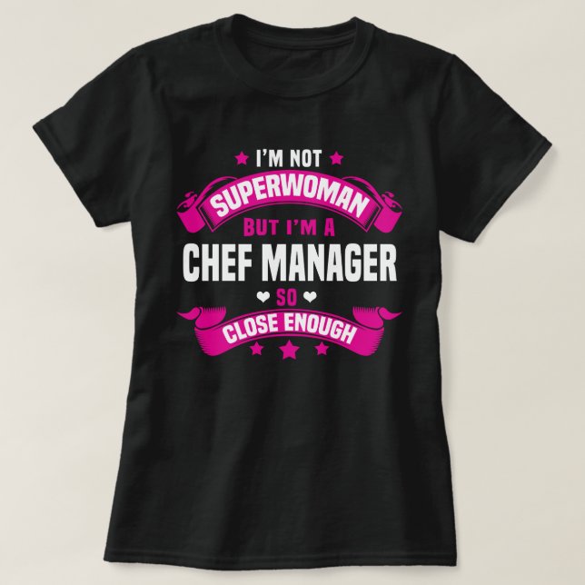Chef Manager T-Shirt (Design Front)