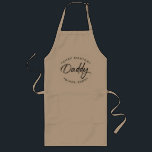 CHEF Master Daddy Since Personalised Year Long Apron<br><div class="desc">Is Daddy a Chef Master? Encourage his skills in the kitchen with this custom apron. Personalise this modern design apron with a retro feel with year "since" he's been a daddy making your culinary dreams come true.  :)</div>