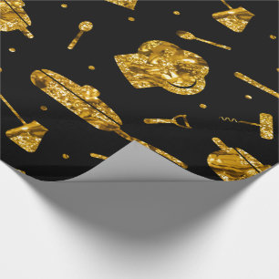 Chef Master Restaurant Kitchen Cooking Utensils Wrapping Paper
