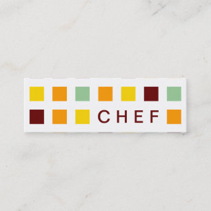 CHEF (mod squares) Mini Business Card