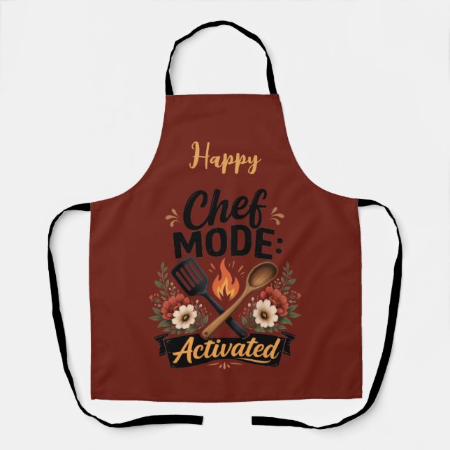 Chef Mode Activated Mug Apron (Front)