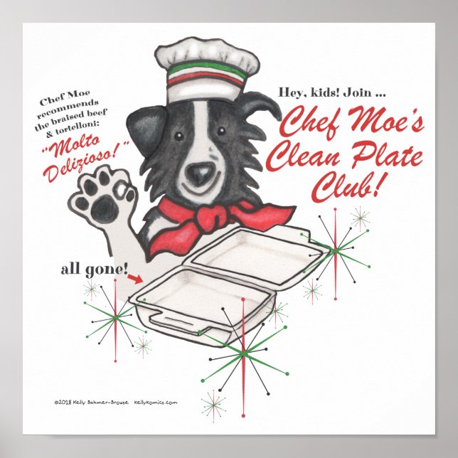 Chef Moe's Clean Plate Club Poster (Front)