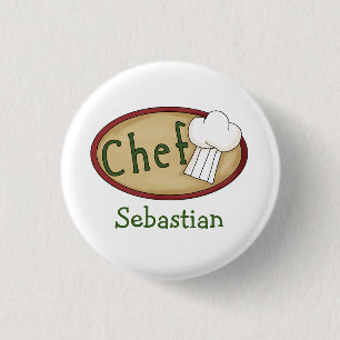 Chef Name ID V2 3 Cm Round Badge