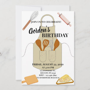 Chef Natural Baking Invitation