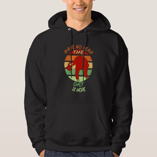 Chef No Fear Cook Cooking Hoodie (Front)