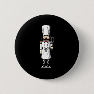 Chef Nutcracker Cook Hat Xmas  6 Cm Round Badge