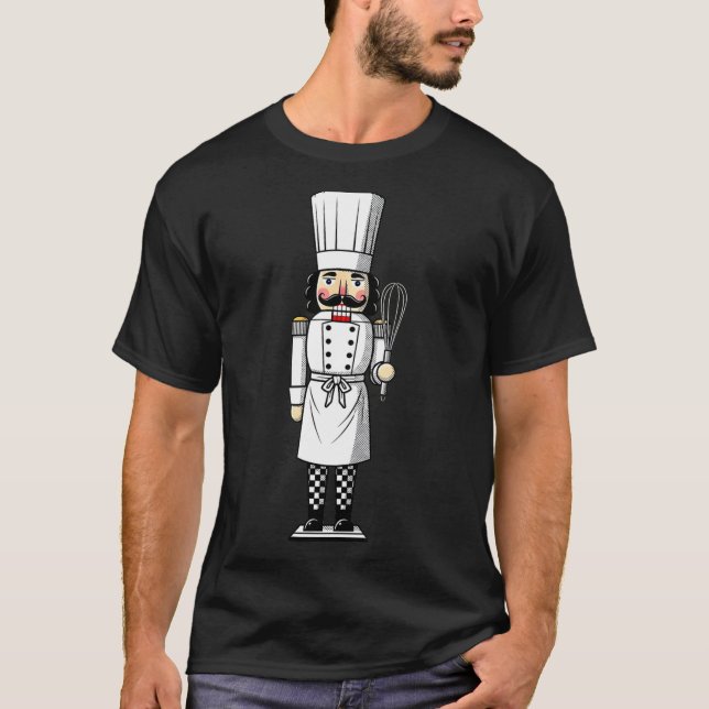 Chef Nutcracker Cook Hat Xmas  T-Shirt (Front)